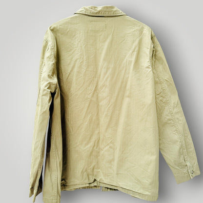 DEUS EX MACHINA / olive green "HBT Military Overshirt" / XXL (3926418185636691998)