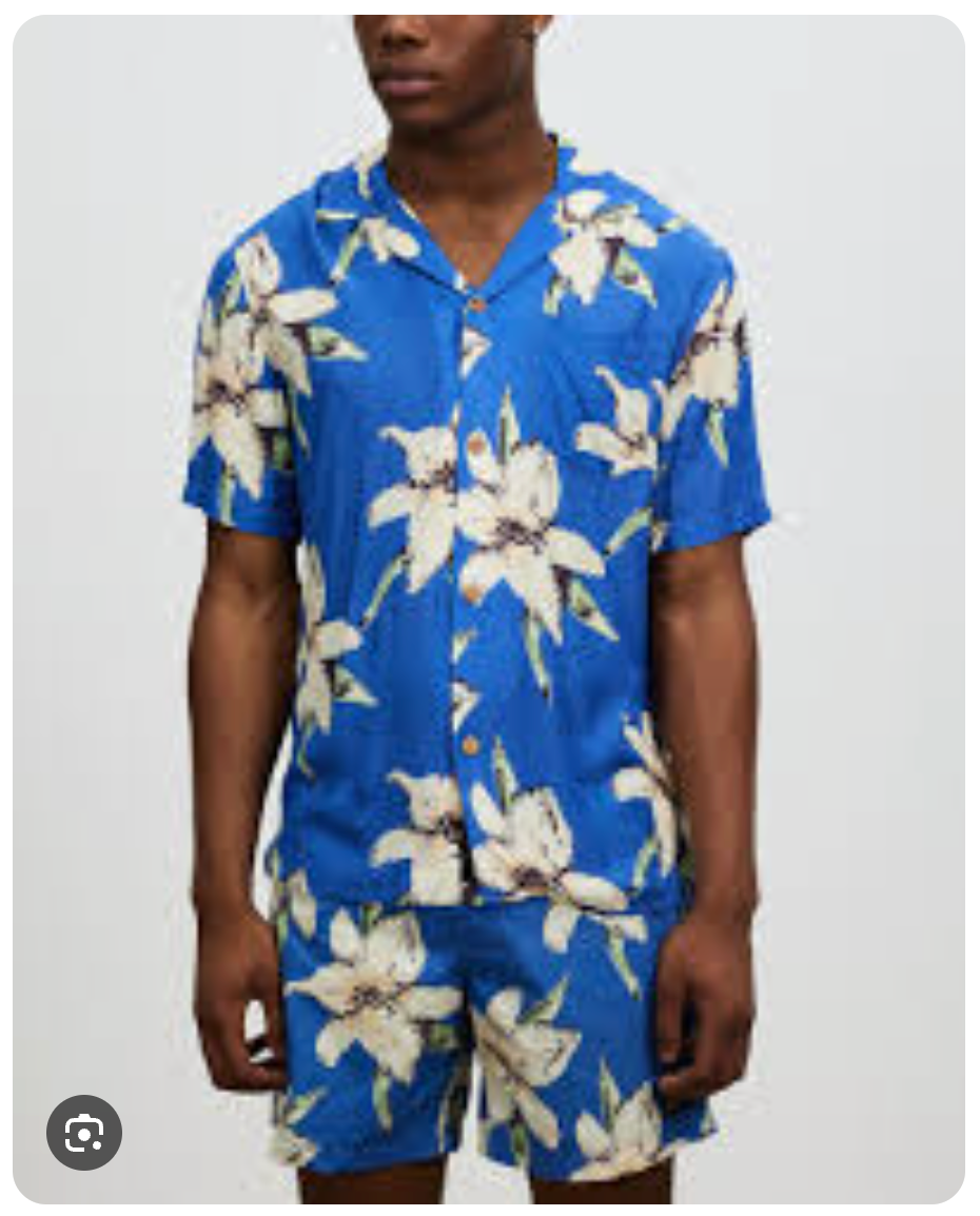 DEUS EX MACHINA /  floral "Havana" short sleeve shirt / Size XXL (3926418623042066715)