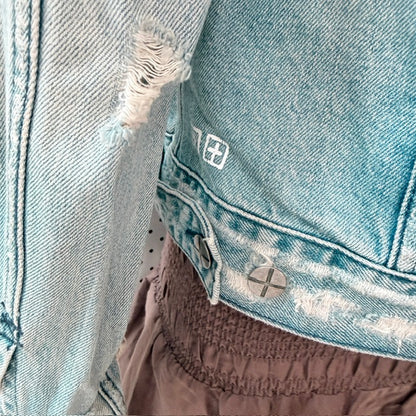 KSUBI / "Classic Jacket - Hendrix Blue" distressed denim jacket / M (3926740617136048014)