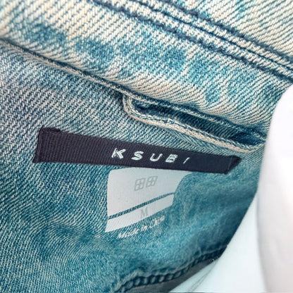 KSUBI / "Classic Jacket - Hendrix Blue" distressed denim jacket / M (3926740622286571474)