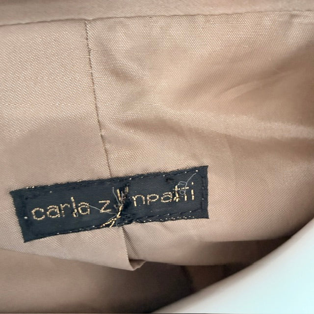 y2k aussie vintage / CARLA ZAMPATTI / patterned silk blazer / 12 (3926740634074036842)