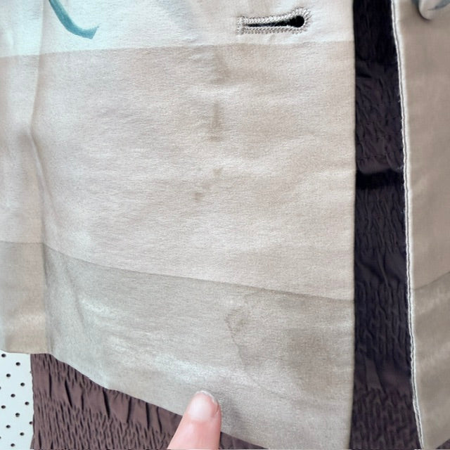 y2k aussie vintage / CARLA ZAMPATTI / patterned silk blazer / 12 (3926740637998368069)