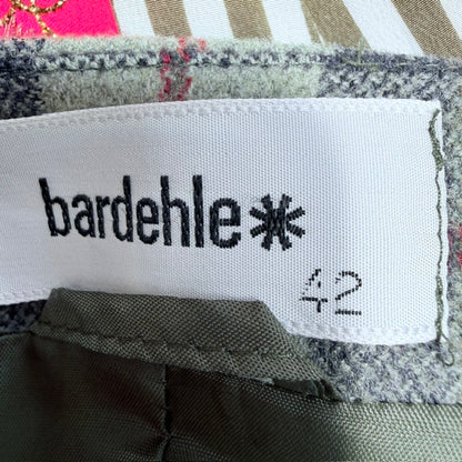 1980s german vintage / BARDEHLE / plaid wool structured jacket / 42 (3926740684162415463)