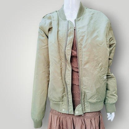 NEUW / olive green flight bomber jacket / M (3926740750983122407)