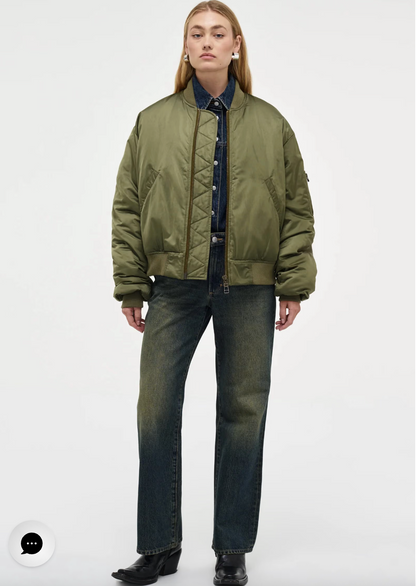 NEUW / olive green flight bomber jacket / M (3926743146700851677)