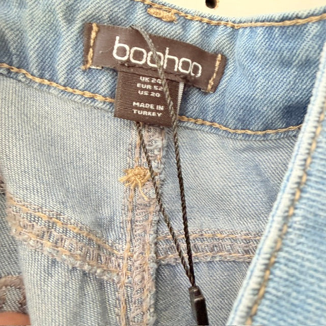 BOOHOO / blue cargo jeans / Size 24 (3926756820719071447)