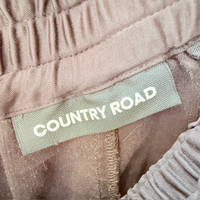 COUNTRY ROAD / slinky black wide-leg pull-on pants / 10 (3926756884062732412)