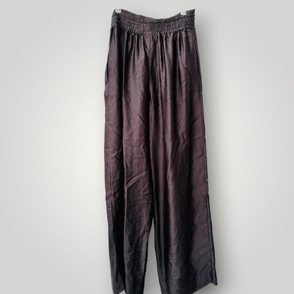 COUNTRY ROAD / slinky black wide-leg pull-on pants / 10 (3926756954954299261)