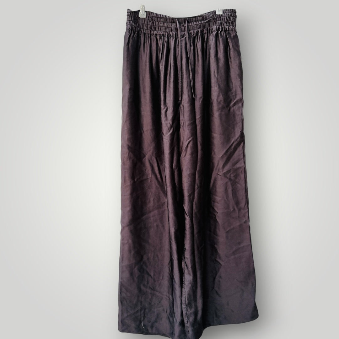 COUNTRY ROAD / slinky black wide-leg pull-on pants / 10 (3926756957512689304)
