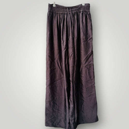 COUNTRY ROAD / slinky black wide-leg pull-on pants / 10 (3926756957512689304)