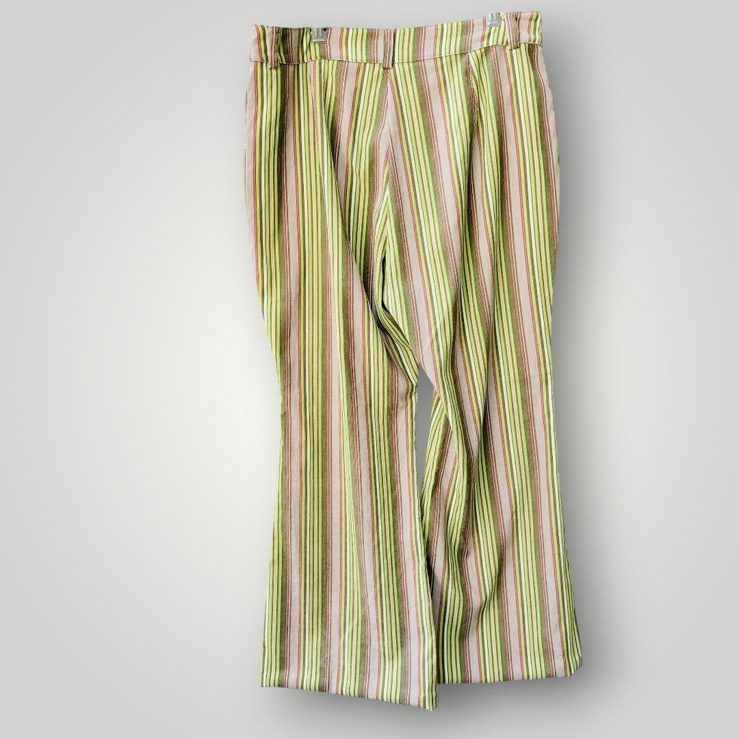 DANGERFIELD / 'homily' striped corduroy flare trousers / 16 (3926756972389177206)