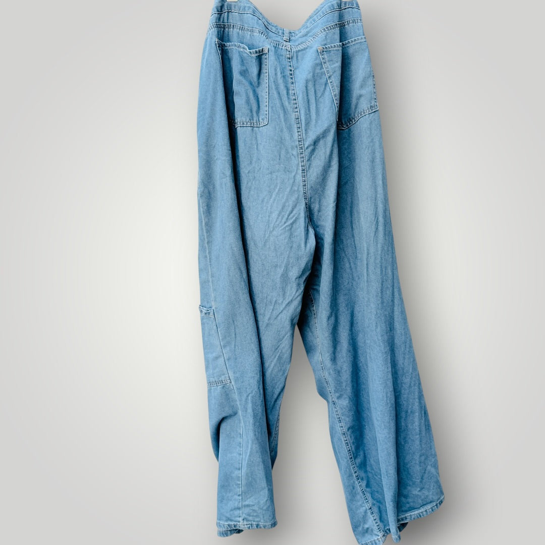 BOOHOO / blue cargo jeans / Size 24 (3926756980144382126)