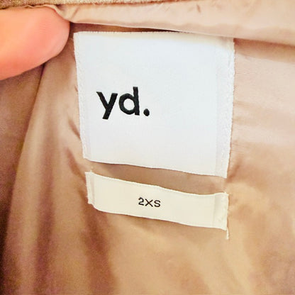 YD. / beige structured casual jacket / 2XS (3926828220136173272)