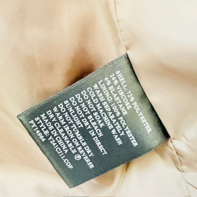 YD. / beige structured casual jacket / 2XS (3926828221792782038)