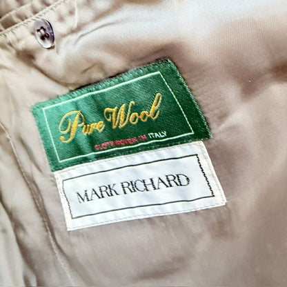 1980s vintage / MARK RICHARD CESAR / pure wool tailored blazer / s/m (3926828243156253736)