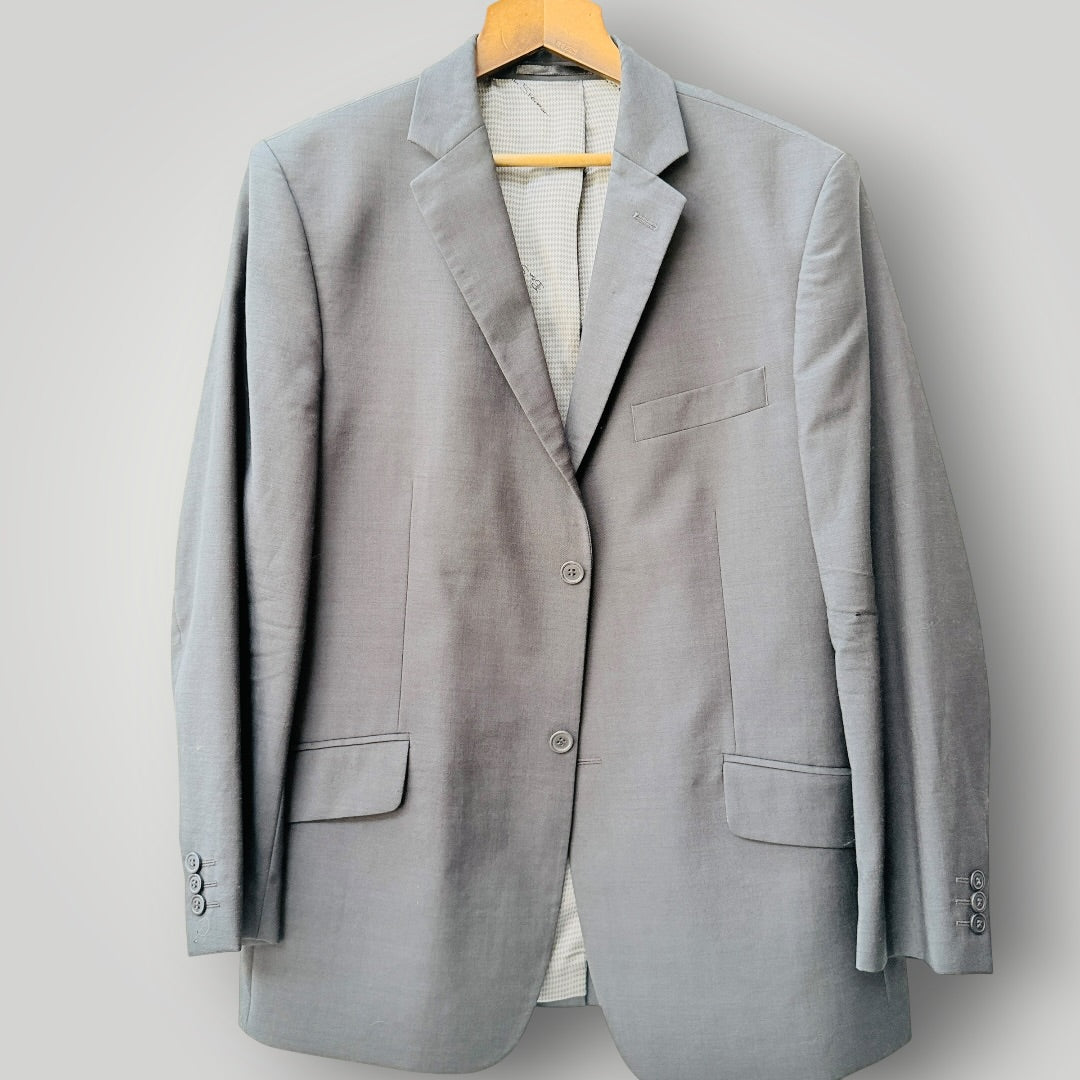 BEN SHERMAN / grey 100% wool tailored blazer / Size 42" / 107cm Short (3926828364629777152)