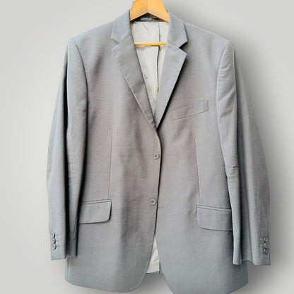 BEN SHERMAN / grey 100% wool tailored blazer / Size 42" / 107cm Short (3926828364629777152)
