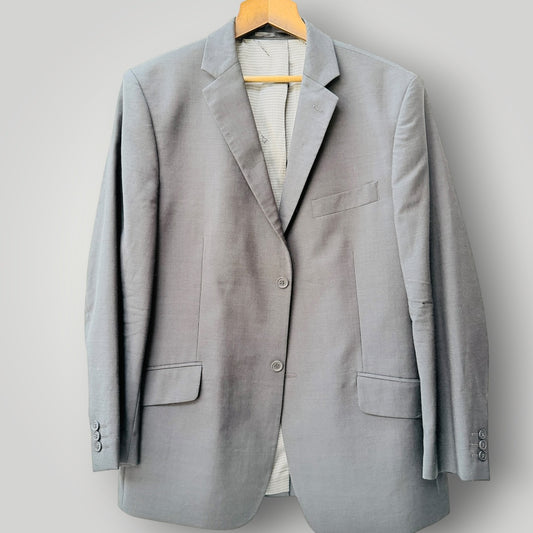 BEN SHERMAN / grey 100% wool tailored blazer / Size 42" / 107cm Short (3926828364629777152)