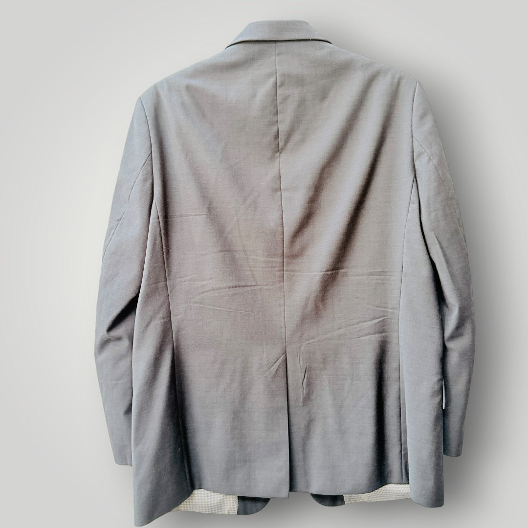 BEN SHERMAN / grey 100% wool tailored blazer / Size 42" / 107cm Short (3926828366431065947)