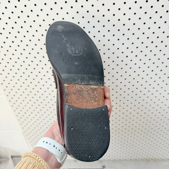 MARTINELLI / bordeaux leather moccasin penny loafers / 41tbc (3926913446660852270)