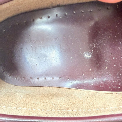 MARTINELLI / bordeaux leather moccasin penny loafers / 41tbc (3926913448496062972)
