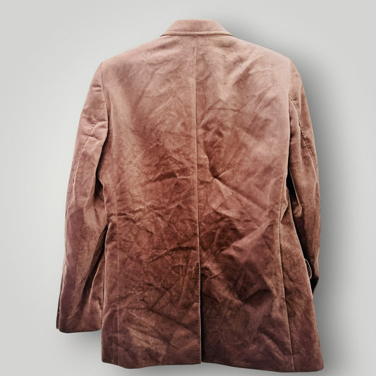 RJB DESIGN / brown velvet blazer / m (3926913719725901293)