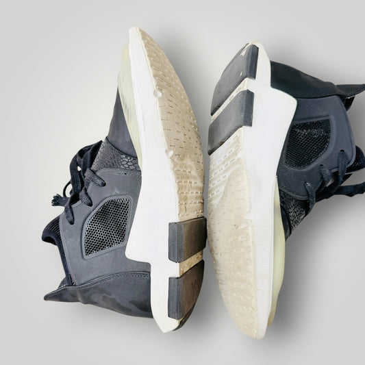 Y-3 x ADIDAS / black and white high sneakers / 39 (3926913730666114701)