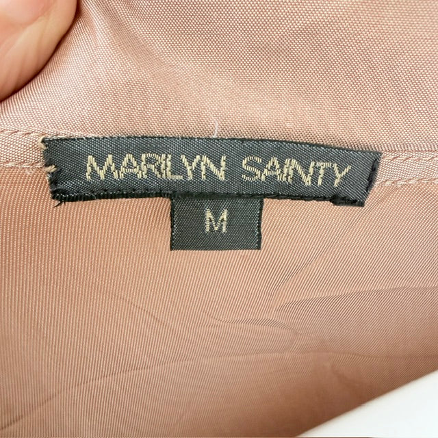 1990s nz vintage / MARILYN SAINTY / tiered maxi dress / m (3927024420019803690)
