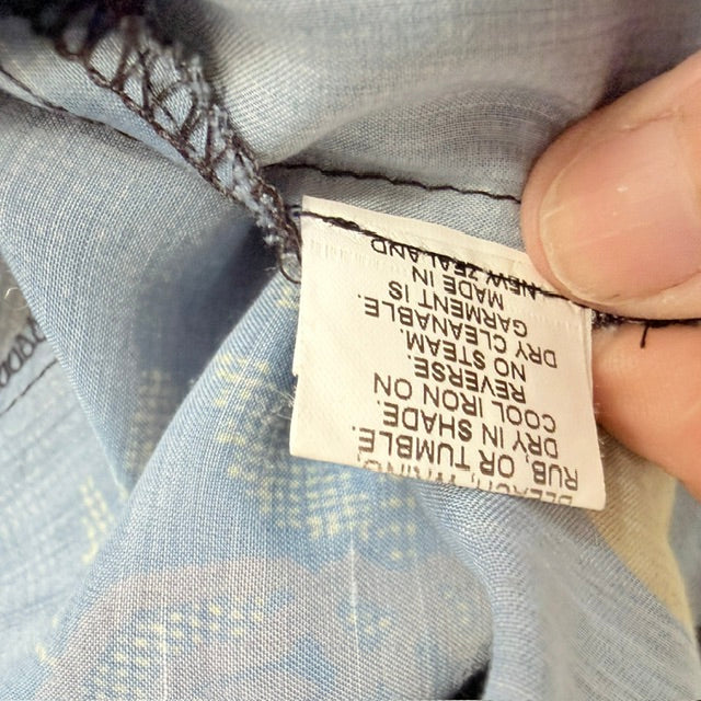 y2k vintage / STATE OF GRACE / printed draped dress / S / made in nz (3927024537705519866)