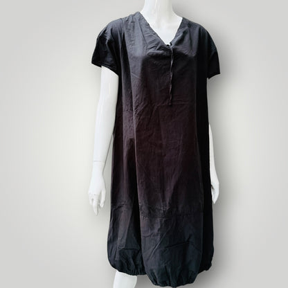 LOVE BONITO / black balloon hem midi dress / S (3927024722091201060)