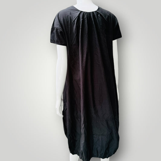 LOVE BONITO / black balloon hem midi dress / S (3927024723775659395)