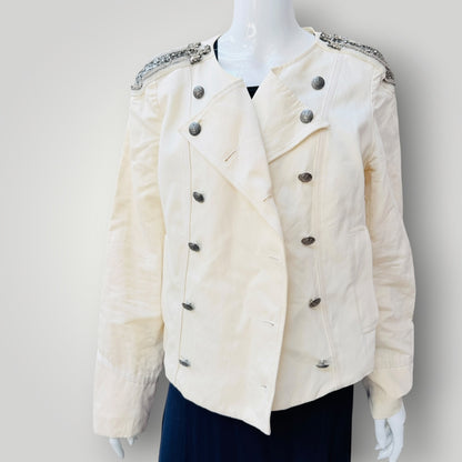 TRELISE COOPER / Chain of Command / cotton-linen military jacket / 16 (3927364547976459222)