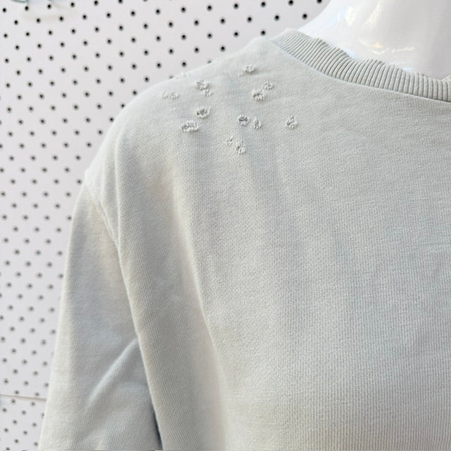 KSUBI / green distressed sweatshirt / L (3927449472008086040)