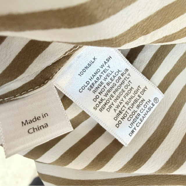 SPORTSCRAFT SIGNATURE / striped silk sleeveless collared shirt / 12 (3927449519496152392)