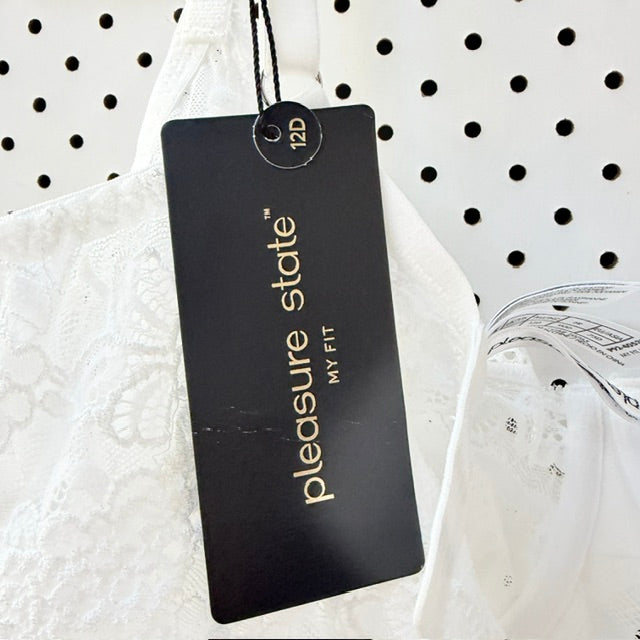 PLEASURE STATE / white lace bodysuit / 12D / new with tags (3927449594008060743)