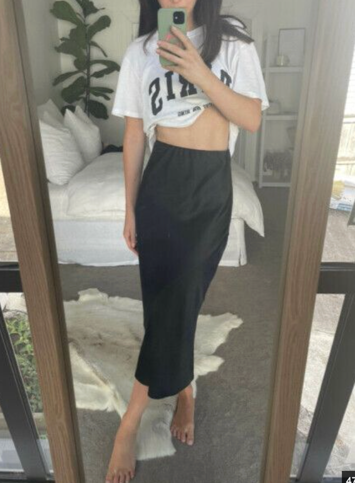 MOOCHI / 'envision' black and white striped bias-cut midi skirt / 10 (3927457835282472451)