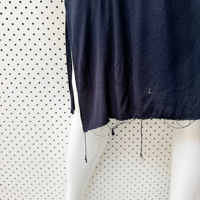COMMONERS / silk / navy slip midi dress / S (3927693522465236525)