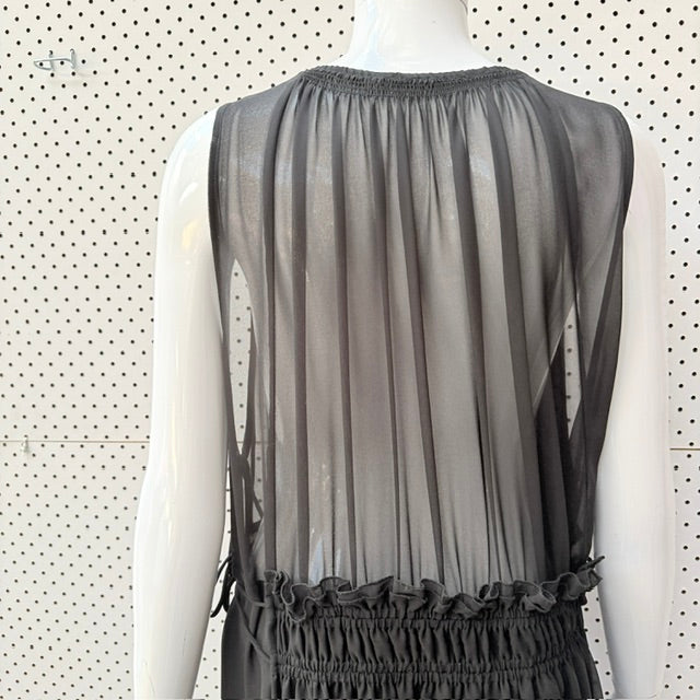 RUBY / semi heer plunge midi dress / 10 (3927693537624368808)