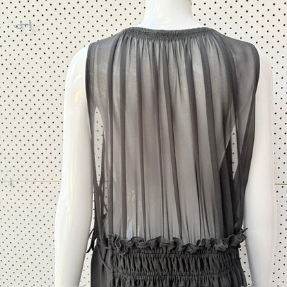 RUBY / semi heer plunge midi dress / 10 (3927693537624368808)