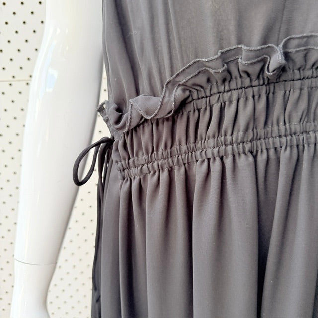 RUBY / semi heer plunge midi dress / 10 (3927693541341314689)