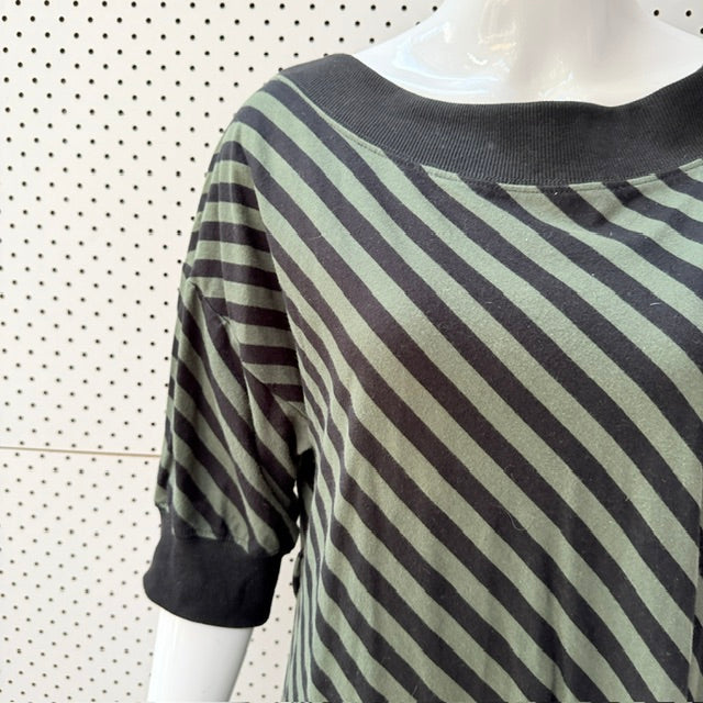 KATE SYLVESTER / striped midi dress / M (3927693586790079695)