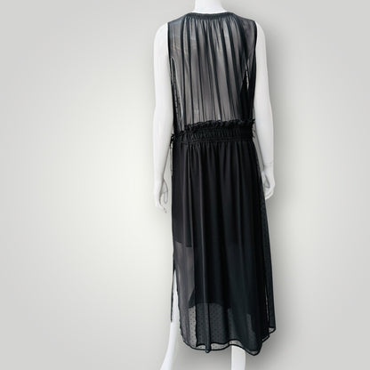 RUBY / semi heer plunge midi dress / 10 (3927694205846604818)