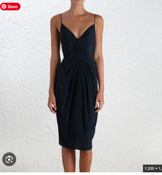 Zimmerman / Silk Balconette Dress In Black / S (3927963386051373519)
