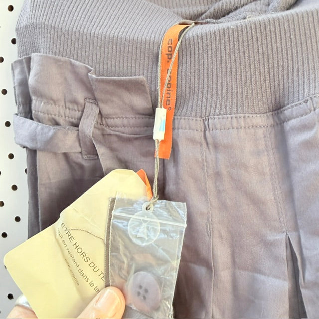Y2k vintage / COP COPINE / grey pleated tie-waist harem pants / S (3927971027416142460)