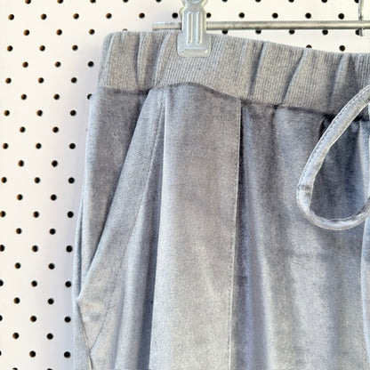 SILVER / velour pants / s/m (3927971054513390988)