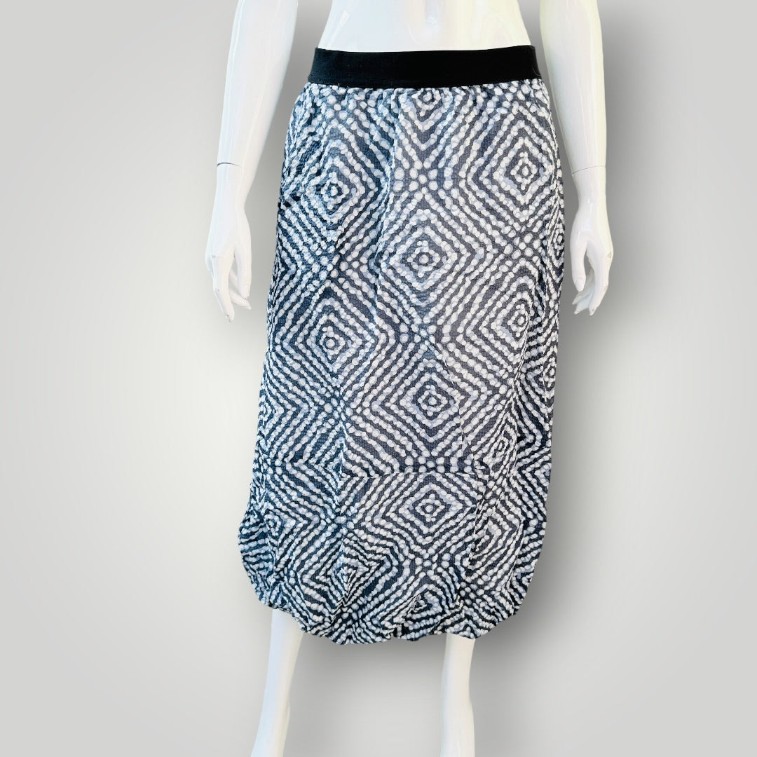 Siren - Geometric Printed Bubble Skirt - Size 12 (3927971340915605968)