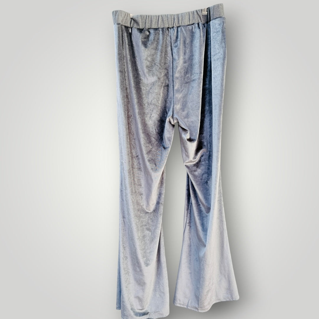 SILVER / velour pants / s/m (3927971365696230052)