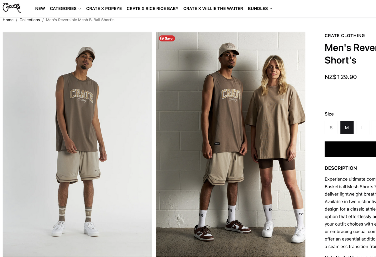 CRATE / reversible mesh basketball shorts / S/M (3927972235081694955)