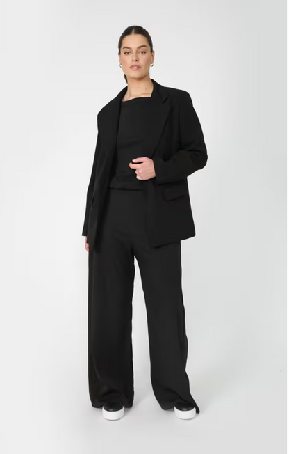 MOOCHI / glowed pant in black / wide leg trousers / 10 (3927978330435224940)