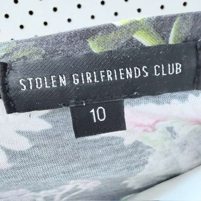 Stolen Girlfriends Club - Cactus Floral Graphic Tee - Size 10 (3928077699180729328)